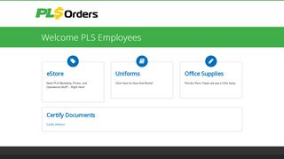 
                            11. PLS Orders - Employee Resource Portal