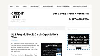 
                            9. PLS Prepaid Debit Card – Xpectations Visa