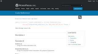 
                            3. Plugin API/Filter Reference/login redirect « WordPress Codex