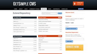 
                            7. Plugin & Theme Repository | GetSimple Extend