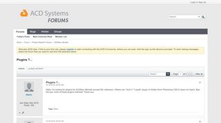 
                            5. Plugins ?... - ACD Systems International Inc.