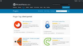 
                            4. Plugins categorized as client portal | WordPress.org