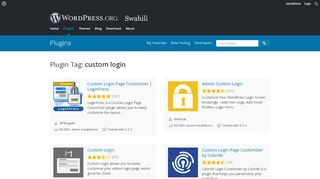 
                            6. Plugins categorized as custom login | WordPress.org