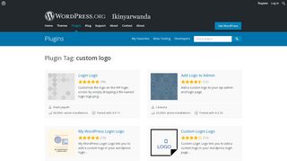 
                            9. Plugins categorized as custom logo | WordPress.org