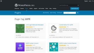 
                            7. Plugins categorized as gdpr | WordPress.org