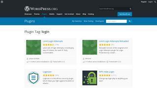 
                            4. Plugins categorized as login | WordPress.org