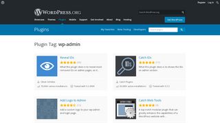 
                            4. Plugins categorized as wp-admin | WordPress.org