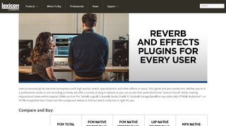 
                            1. Plugins | Lexicon Pro - Legendary Reverb and Effects