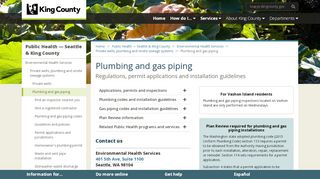 
                            4. Plumbing and gas piping - King County