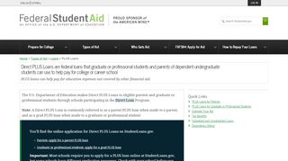 
                            2. PLUS Loans | Federal Student Aid