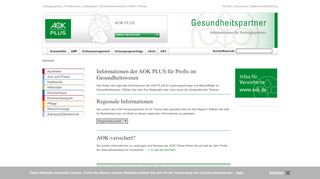 
                            4. PLUS - Startseite - AOK-Gesundheitspartner