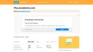 
                            3. Plus.arcademics.com: Arcademics Plus - Login