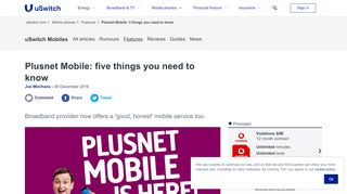
                            6. Plusnet Mobile: 5 things you need to know - uSwitch.com