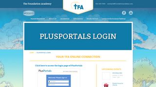 
                            7. PlusPortals Login - Foundation Academy