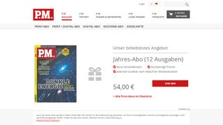 
                            1. PM Abo, Hefte und DVD im PM Shop - shop.pm …