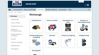 
                            3. PMA/TOOLS Webshop | Werkzeuge