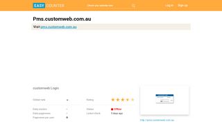 
                            7. Pms.customweb.com.au: customweb Login - Easy Counter