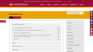 
                            5. PNB Downloads Forms - Punjab National Bank India