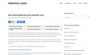 
                            8. PNC Bank SmartAccess Prepaid Visa | Prepaid Card