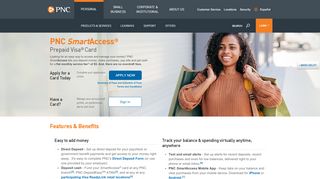 
                            2. PNC SmartAccess Prepaid Visa Card | PNC