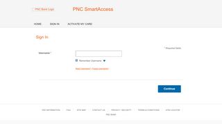 
                            8. PNC SmartAccess - Sign In - Visa Prepaid Processing