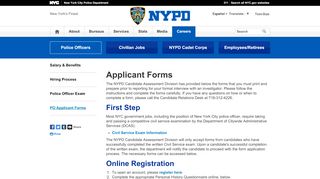 
                            5. PO Applicant Forms - NYPD - New York City