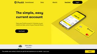 
                            8. Pockit - Award Winning Online Account & MasterCard — Only 99p