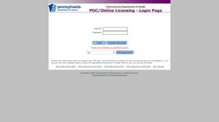 
                            3. POC/Online Licensing Login - PA.gov