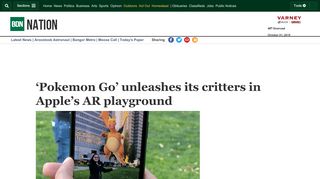 
                            8. 'Pokemon Go' unleashes its critters in Apple's AR ... - Bangor Daily News