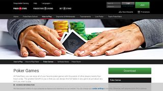 
                            3. Poker Games Online - Play Hold’em, Stud and Omaha Games