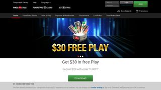 
                            1. PokerStars EU Play Free Online Poker Games.