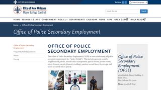 
                            8. Police Secondary Employment - City of New Orleans