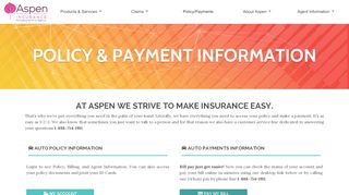 
                            4. Policy and Payments - Aspen Insurance - Aspen Managing ...