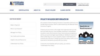 
                            5. POLICY HOLDER INFORMATION - lacitizens.com