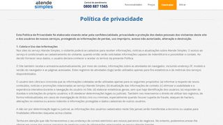 
                            6. Politica privacidade - Atende Simples