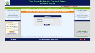 
                            5. Pollution Control Board - egov.goa.nic.in