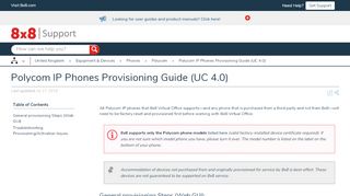 
                            8. Polycom IP Phones Provisioning Guide (UC 4.0) - 8x8 Support