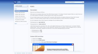 
                            6. POP3/IMAP - POP3 - hilfe.webmailer.1und1.de