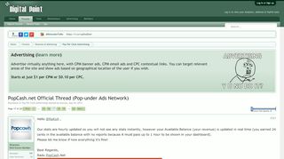
                            6. PopCash.net Official Thread (Pop-under Ads Network) | Page 17