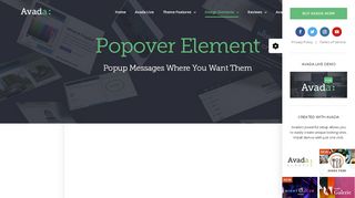 
                            5. Popover – Avada Live