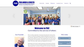 
                            6. Por Amor a Cristo: Welcome to PAC