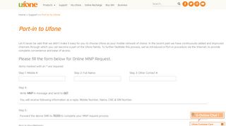 
                            4. Port-in to Ufone - Ufone