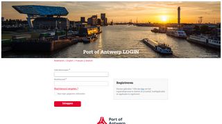 
                            3. Port of Antwerp LOGIN