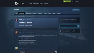 
                            6. Portal 1 Mods? :: Portal General Discussions - Steam Community