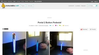 
                            6. Portal 2 Button Pedestal : 5 Steps (with Pictures) - Instructables