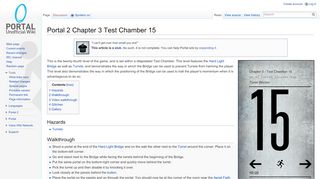 
                            1. Portal 2 Chapter 3 Test Chamber 15 - Portal Wiki