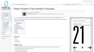 
                            2. Portal 2 Chapter 4 Test Chamber 21 (Escape) - Portal Wiki