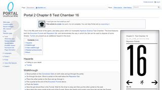 
                            1. Portal 2 Chapter 8 Test Chamber 16 - Portal Wiki