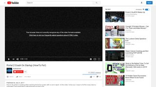 
                            9. Portal 2 Crash On Startup (HowTo Fix!) - YouTube
