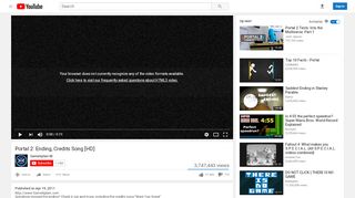 
                            7. Portal 2: Ending, Credits Song [HD] - YouTube